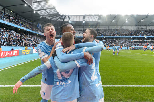Malmö FFs Isaac Kiese Thelin, Colin Rösler, Anders