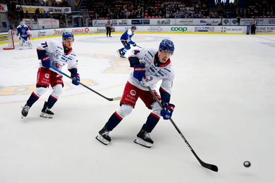 Oskarshamns Filip Sveningsson och Lukas Vesterlund