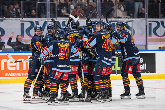 Djurgårdens spelare jublar