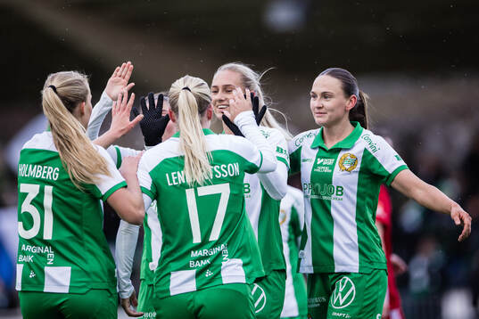 Hammarbys Ellen Wangerheim jublar