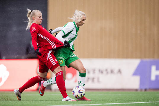 Piteås Wilma Carlsson och Hammarbys Ellen Wangerheim