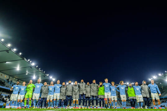 Malmö FFs spelare jublar