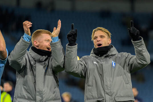 Malmö FFs Anders Christiansen och Jens Stryger Larsen