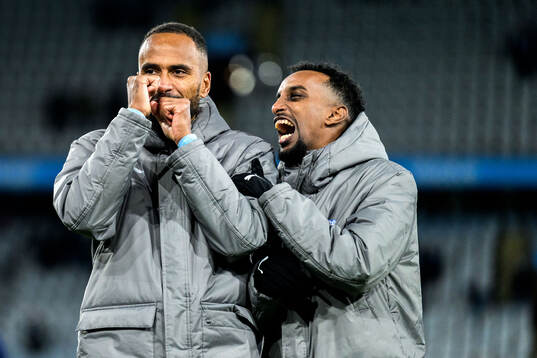 Malmö FFs Isaac Kiese Thelin och Taha Ali