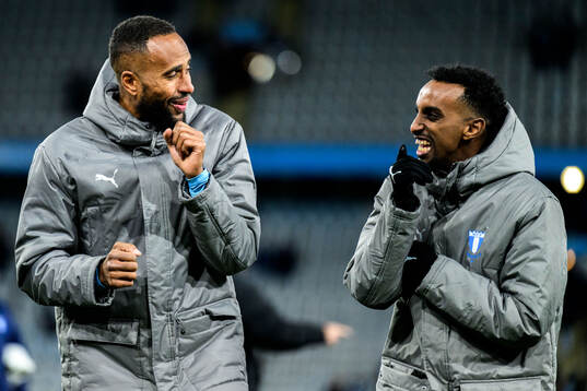 Malmö FFs Isaac Kiese Thelin och Taha Ali
