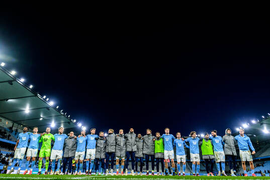 Malmö FFs spelare jublar