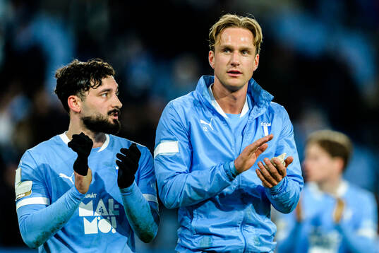 Malmö FFs Sead Haksabanovic och Erik Botheim