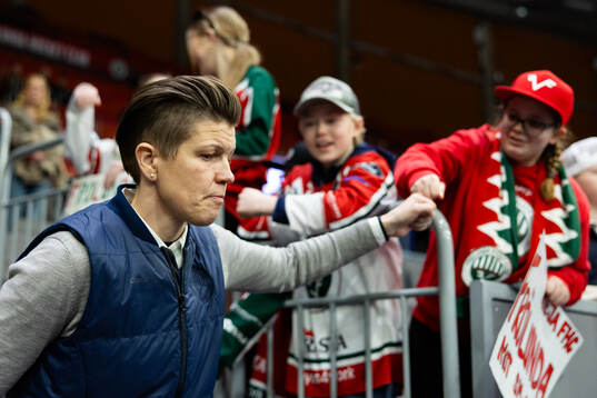 Frölundas tränare Erika Holst