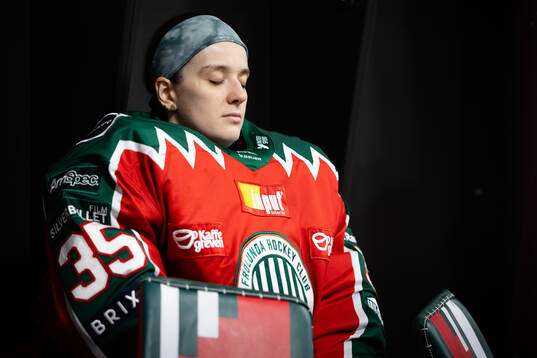 Frölundas målvakt Stephanie Neatby