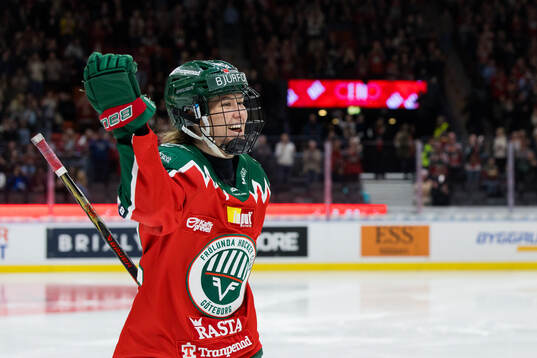Frölundas Andrea Dalen jublar