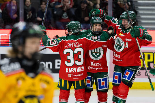 Frölundas Andrea Dalen jublar