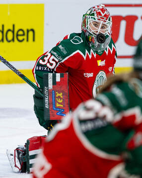 Frölundas målvakt Stephanie Neatby