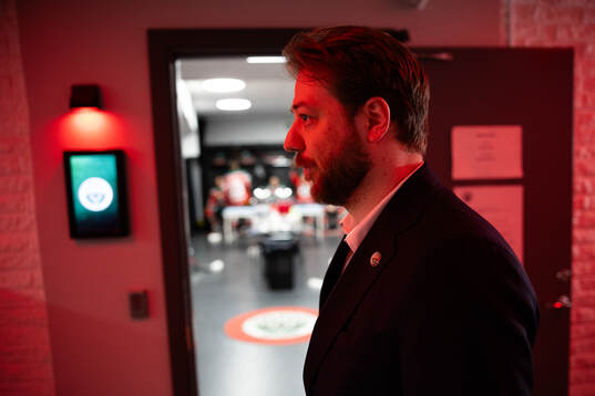 Frölundas assisterande tränare Marcus Anselm