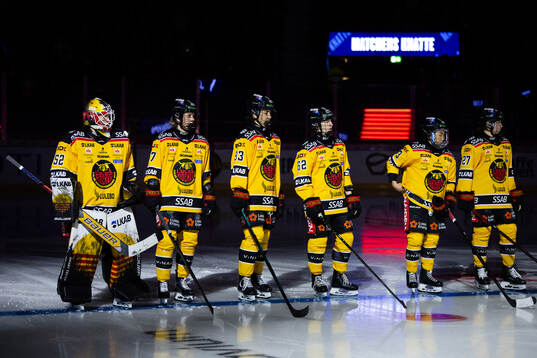 Luleås spelare på line up
