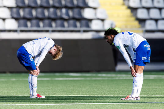 IFK Norrköpings Isak Andri Sigurgeirsson och Jesper Ceesay