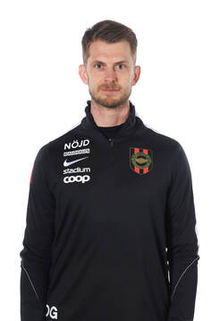 Brommapojkarnas tränare Daniel Gunnars