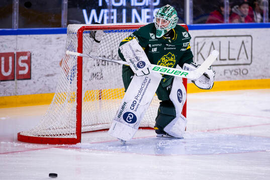 Björklövens målvakt Melker Thelin