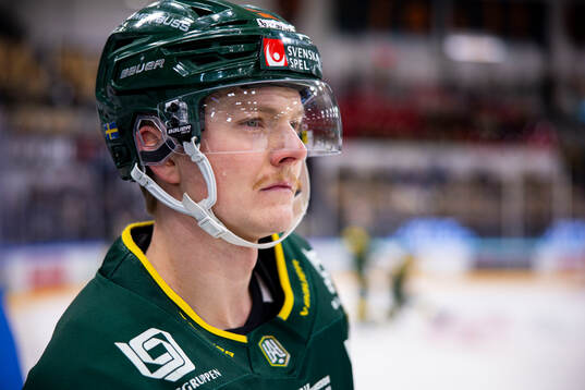 Björklövens Axel Ottosson innan kvartsfinal ett i
