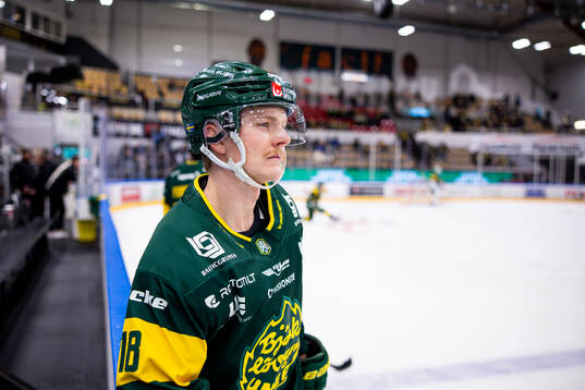 Björklövens Axel Ottosson innan kvartsfinal ett i