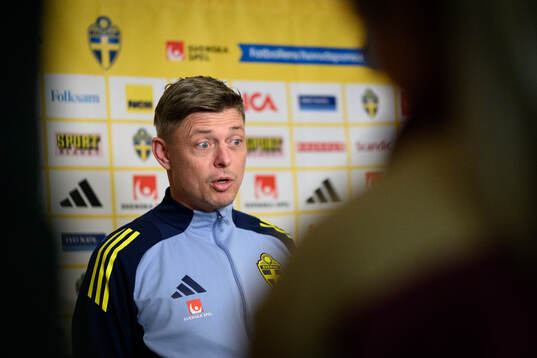 Head coach Jon Dahl Tomasson of the Swedish men's national