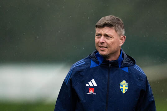 Head coach Jon Dahl Tomasson of the Swedish men's national