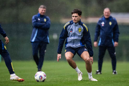 Besfort Zeneli of the Swedish men's national football team