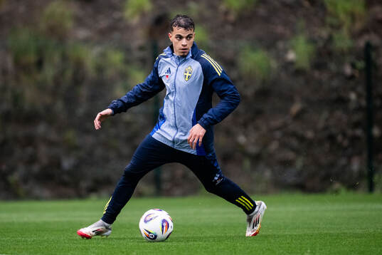 Yasin Ayari of the Swedish men's national football team