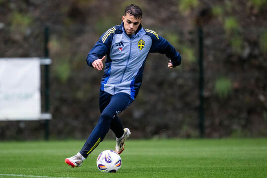 Yasin Ayari of the Swedish men's national football team