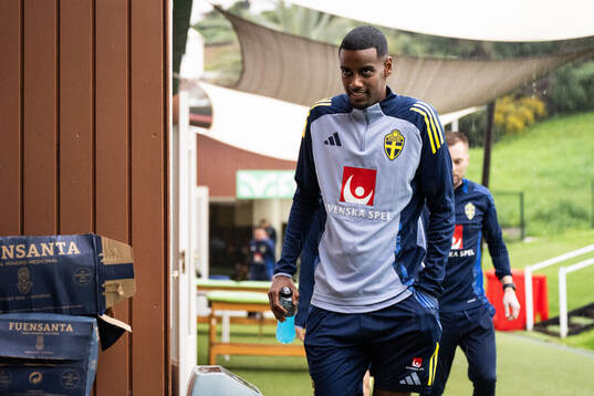 Alexander Isak of the Swedish men's national football team