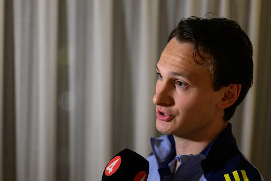 Hjalmar Ekdal of the Swedish men's national football team