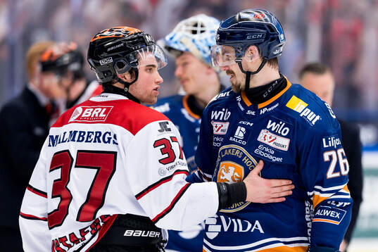 Örebros Glenn Gustafsson och Växjös Emil Larsson