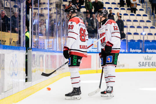 Örebros Patrik Karlkvist och Noah Steen deppar