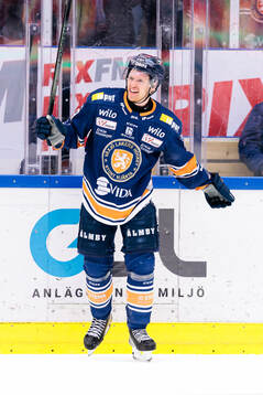 Växjös Hugo Gustafsson jublar