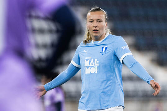 Malmö FFs Sara Kanutte Sørensen Fornes reagerar