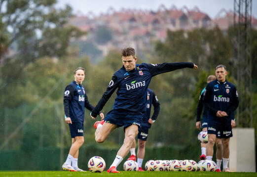 Jens Petter Hauge of the Norwegian national football team