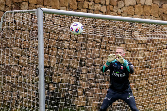 Goalkeeper Egil Selvik of the Norwegian national football