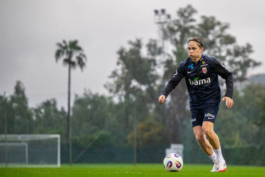 Andreas Schjelderup of the Norwegian national football team