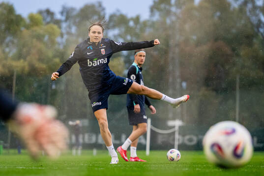 Andreas Schjelderup of the Norwegian national football team
