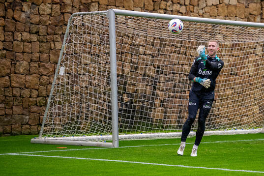 Goalkeeper Egil Selvik of the Norwegian national football