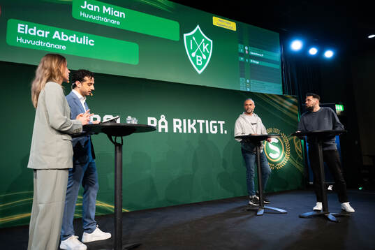 Brages huvudtränare Jan Mian och Sandvikens huvudtränare