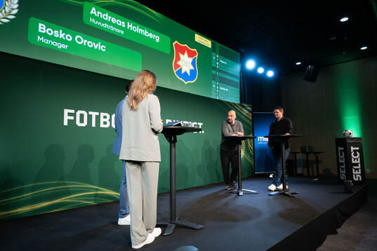 Utsiktens tränare Bosko Orovic och Örgrytes huvudtränare