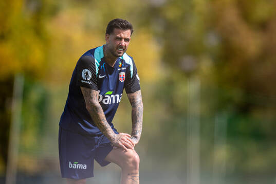 Aron Dønnum of the Norwegian national football team