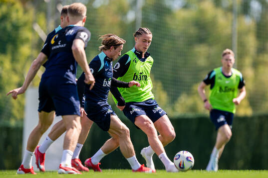 Patrick Berg and Thelo Aasgaard of the Norwegian national