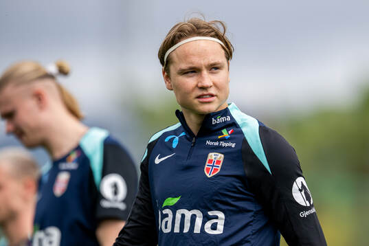 Andreas Schjelderup of the Norwegian national football team