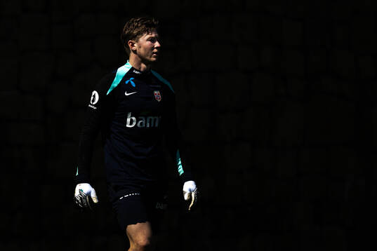 Goalkeeper Mathias Dyngeland of the Norwegian national