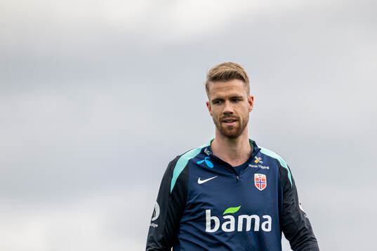 Kristoffer Ajer of the Norwegian national football team