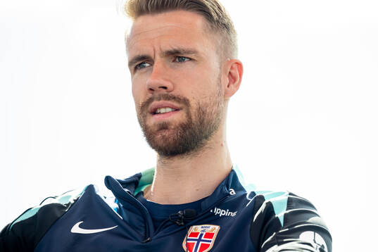 Kristoffer Ajer of the Norwegian national football team