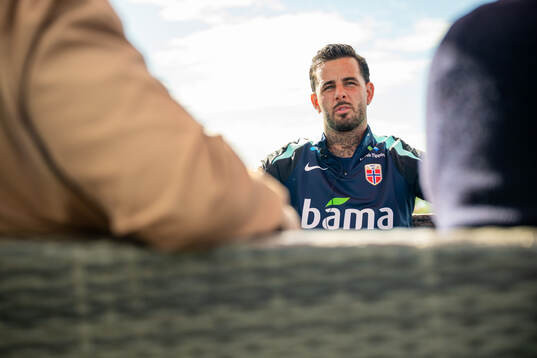 Aron Dønnum of the Norwegian national football team