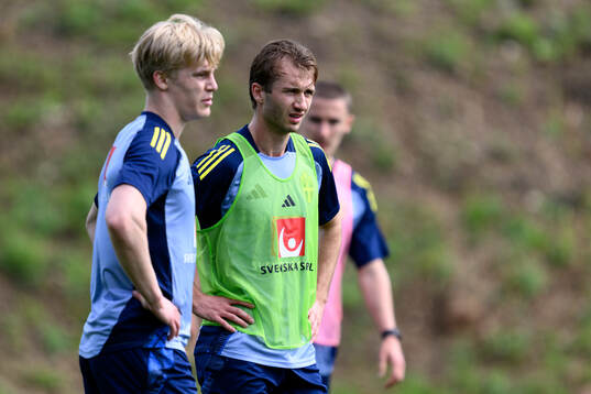 Lucas Bergvall and Benjamin Nygren of the Swedish men's