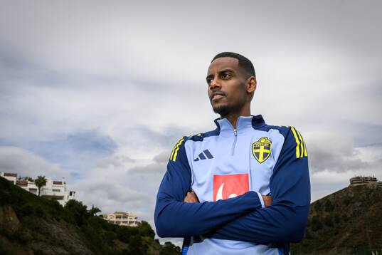 Alexander Isak of the Swedish men's national football team
